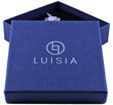 LUISIA Kordelkette Svea mit Herzanhänger und Glückskäfer - Creme