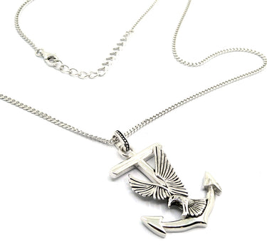 LUISIA Halsette mit Anhänger "Anker mit Adler" 79088 - 925 Silber