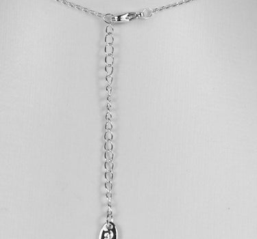 LUISIA Silberne Damen Halskette mit funkelndem Rivoli Kristall von Swarovski