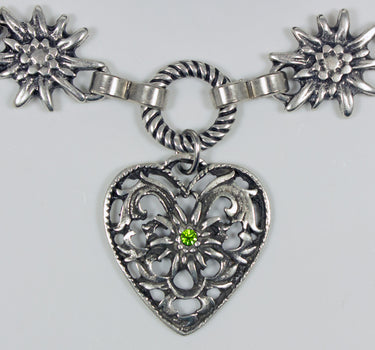 Charivari Kette mit Herz - Hellgrün