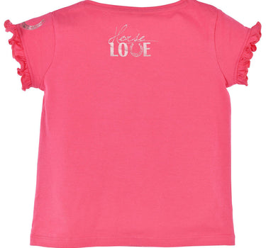 BONDI T-Shirt "Pferd" mit Blumenapplikation 36175 | Pink