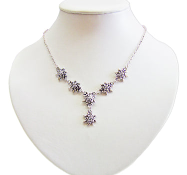 LUISIA® Edelweiß Collier Emilia mit Kristallen von Swarovski® - Crystal / Kristall