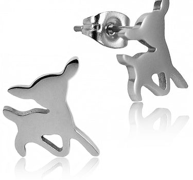 Edelstahl Ohrstecker Rehkitz
