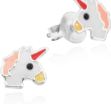 LUISIA® Ohrstecker Einhorn Unicorn - 925 Sterling Silber