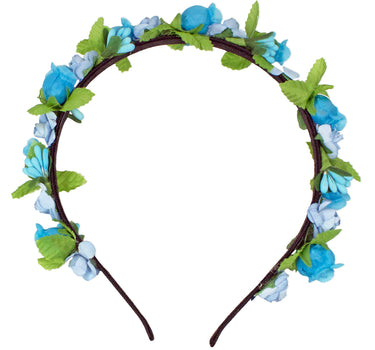 Blumen Haarreif "Liliana" mit Rosen | Türkis