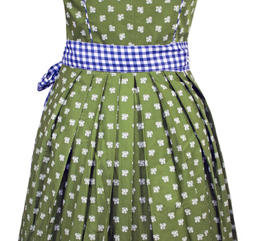 MADDOX Dirndl "Achensee" Traditionell | Olive Kobalt 55 cm