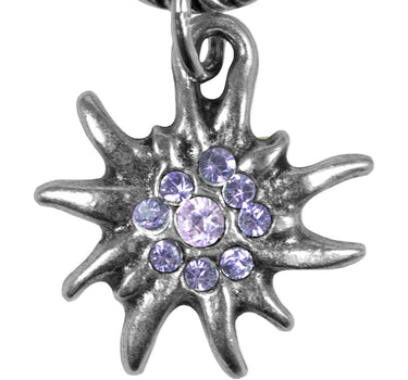 Charivari Kette mit Edelweiß - Lila