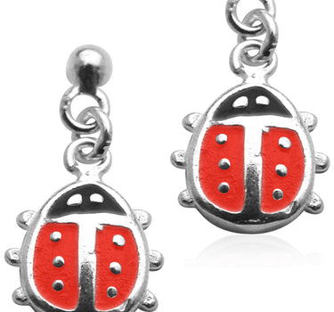 LUISIA® Ohrhänger Marienkäfer - 925 Sterling Silber