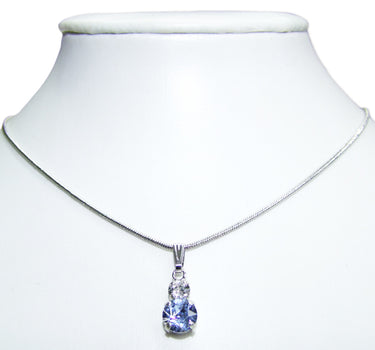 LUISIA Halskette Emily mit Kristallen von Swarovski - Hellblau