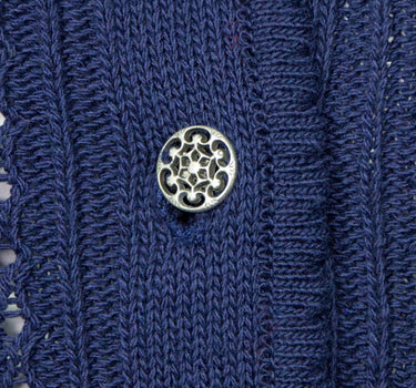 Huber Damen Trachten Strickjacke "Auri" mit Stehkragen | Marine Blau
