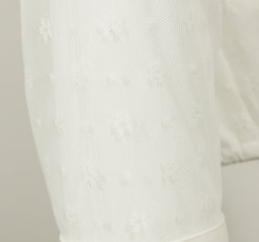 Pierre Marcel Damen Dirndlbluse Marisa mit Spitze und Stehkragen - Creme