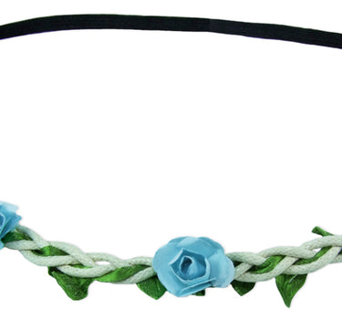 Blumen Haarband "Bella" mit kleinen Rosen | Hellblau