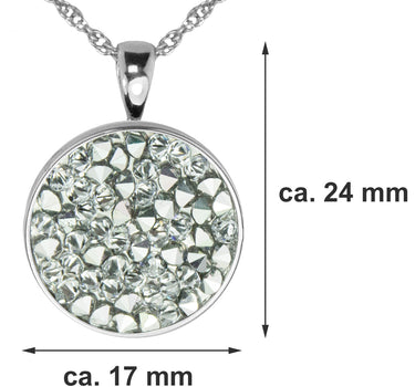LUISIA Halskette "Moonlight" mit Kristallen von Swarovski - Silber / Crystal