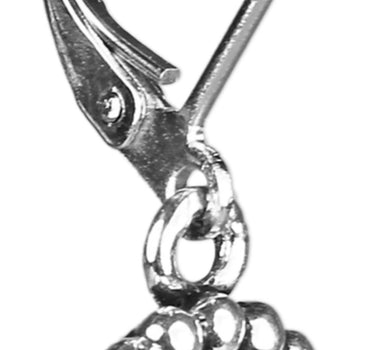 Ohrringe Aurelia mit rundem Anhänger und Kristallen von Swarovski® - Pink