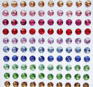 LUISIA Ohrstecker mit Kristallen von Swarovski - 6 mm Safir / Royalblau