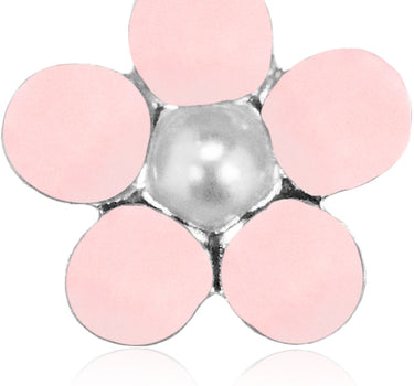 LUISIA Ohrstecker Blume - 925 Sterling Silber Rosa
