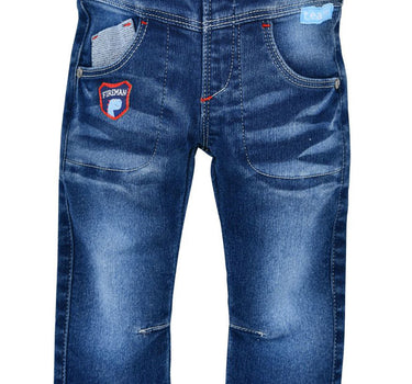 BONDI Lange Jeans "Dino" für Jungen 91435 | Baby Kinder Jogg Denim - Blau