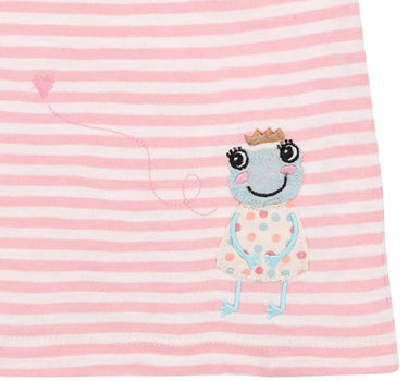 BONDI Kinder T-Shirt "Froschkönig" 86570 - Rosa / Weiß | Mädchen Kurzarmshirt