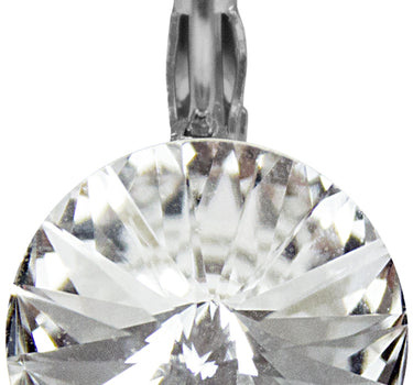 LUISIA 12 mm Ohrringe Rivoli mit Kristallen von Swarovski - Crystal / Kristall
