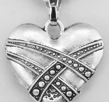 LUISIA Halskette Paula mit Herzanhänger und Kristall von Swarovski - Silber