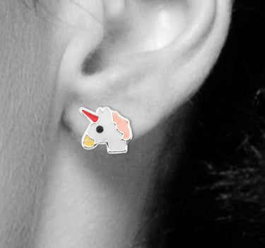 LUISIA Ohrstecker Einhorn Unicorn - 925 Sterling Silber