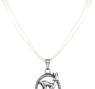 LUISIA Halskette Valentina Reh mit Kristallen von Swarovski - Creme