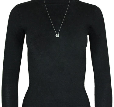 LUISIA Halskette "Sinja" mit Kristallen von Swarovski - 14 mm - Silber / Lotus Pink Delite