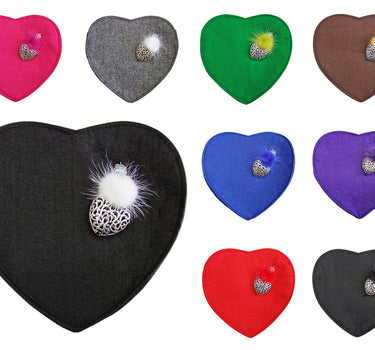 Herz Trachten Handtasche mit Herzanhänger | Pink