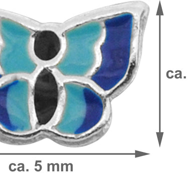 LUISIA Ohrstecker "Schmetterling - Blau" E-15470-3 - 925 Sterling Silber