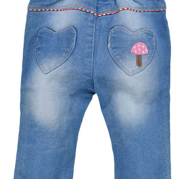 BONDI Baby Mädchen Jeans "Zuckermaus" 86854 | Blue denim
