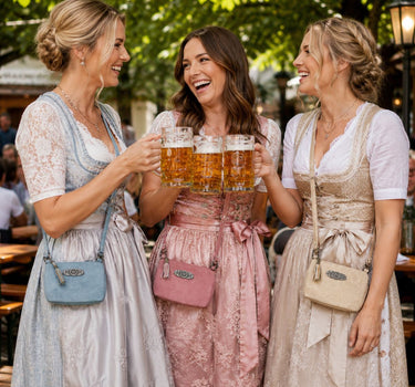 Trachten Handtasche "Sofia" - Dirndl Umhängetasche | Rosa