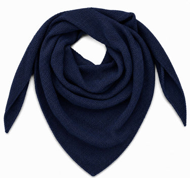 XL Strick Dreieckstuch - Schal  200 x 80 cm | Dunkelblau