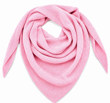 XL Strick Dreieckstuch - Schal  200 x 80 cm | Rosa